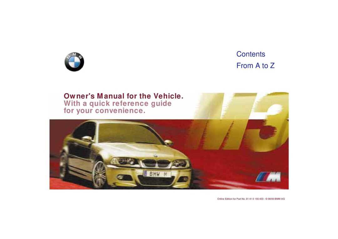 2000 bmw 323ci convertible owners manual