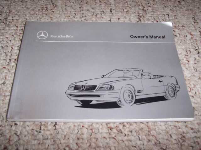 2000 mercedes sl500 owners manual