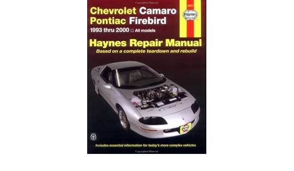 2000 pontiac firebird owners manual