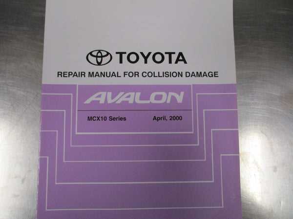 2000 toyota avalon owners manual