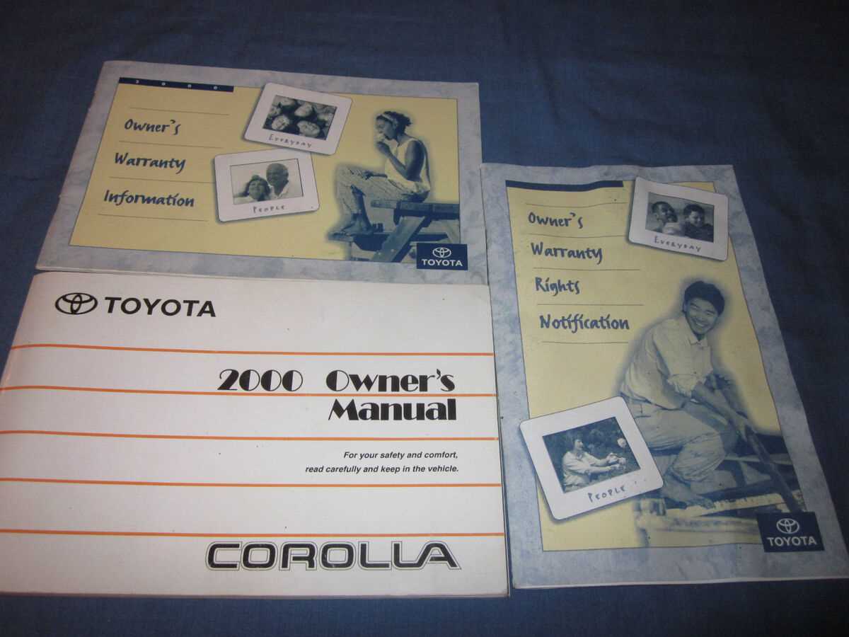 2000 toyota corolla owners manual