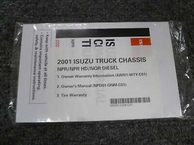 2001 isuzu npr owners manual