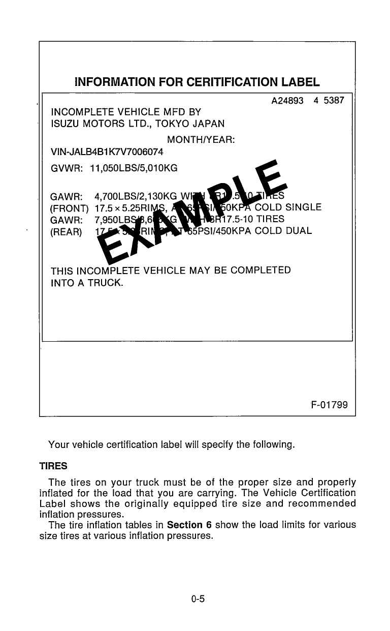 2001 isuzu npr owners manual