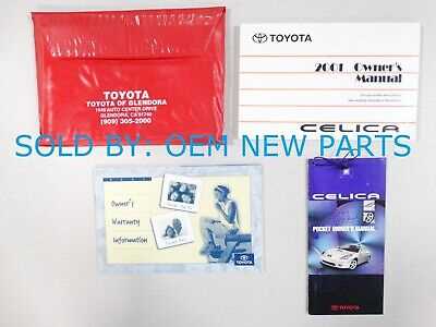 2001 toyota celica gt owners manual