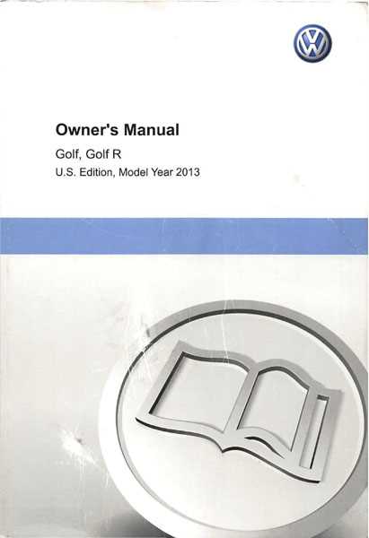 2001 vw golf owners manual