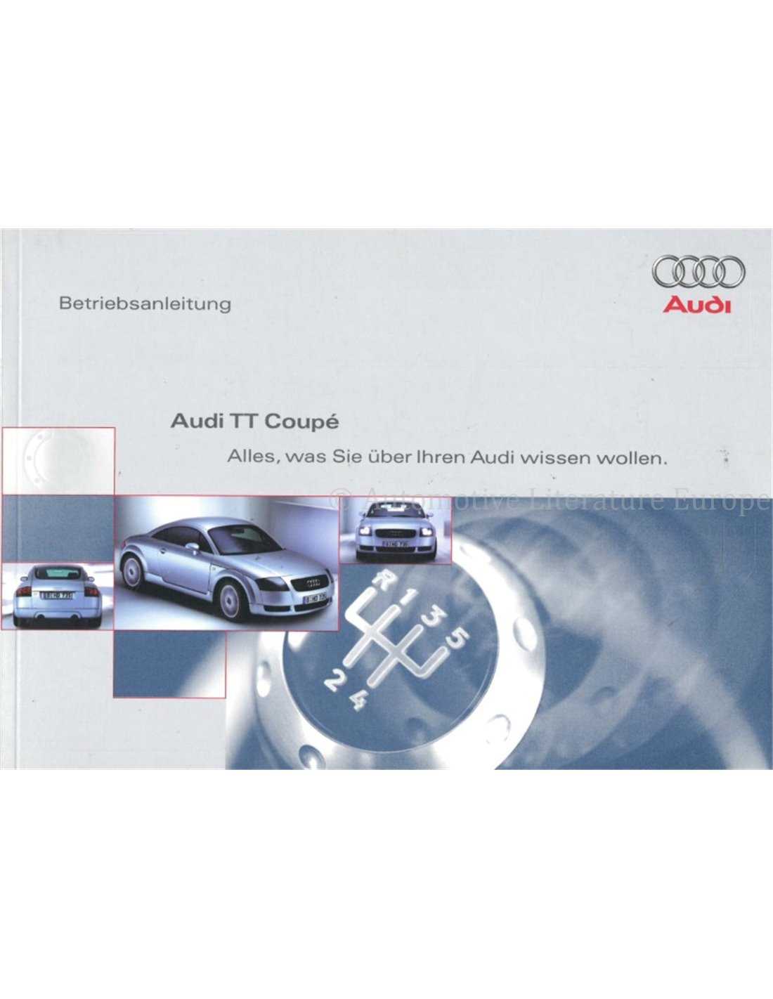 2001 audi tt owners manual download