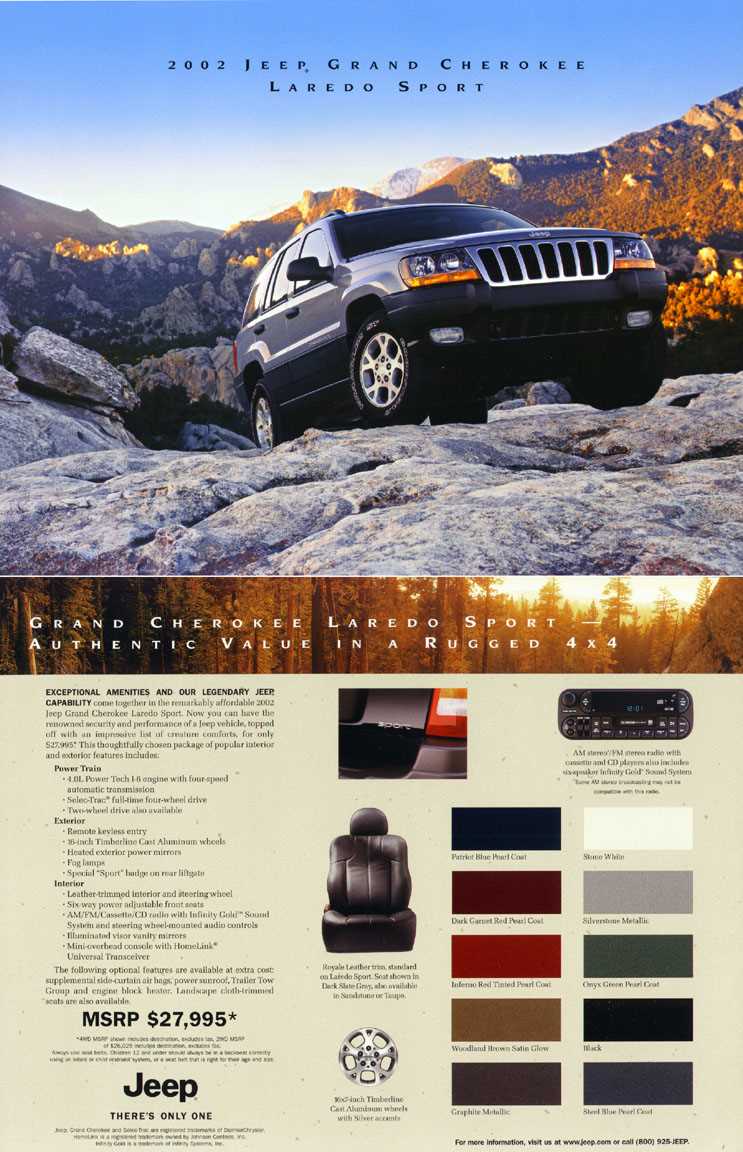 2001 jeep grand cherokee owners manual