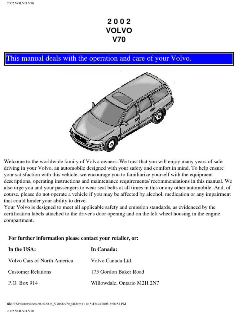 2001 volvo s40 owners manual