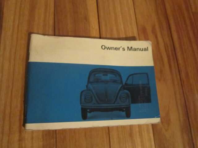 2001 vw beetle owners manual