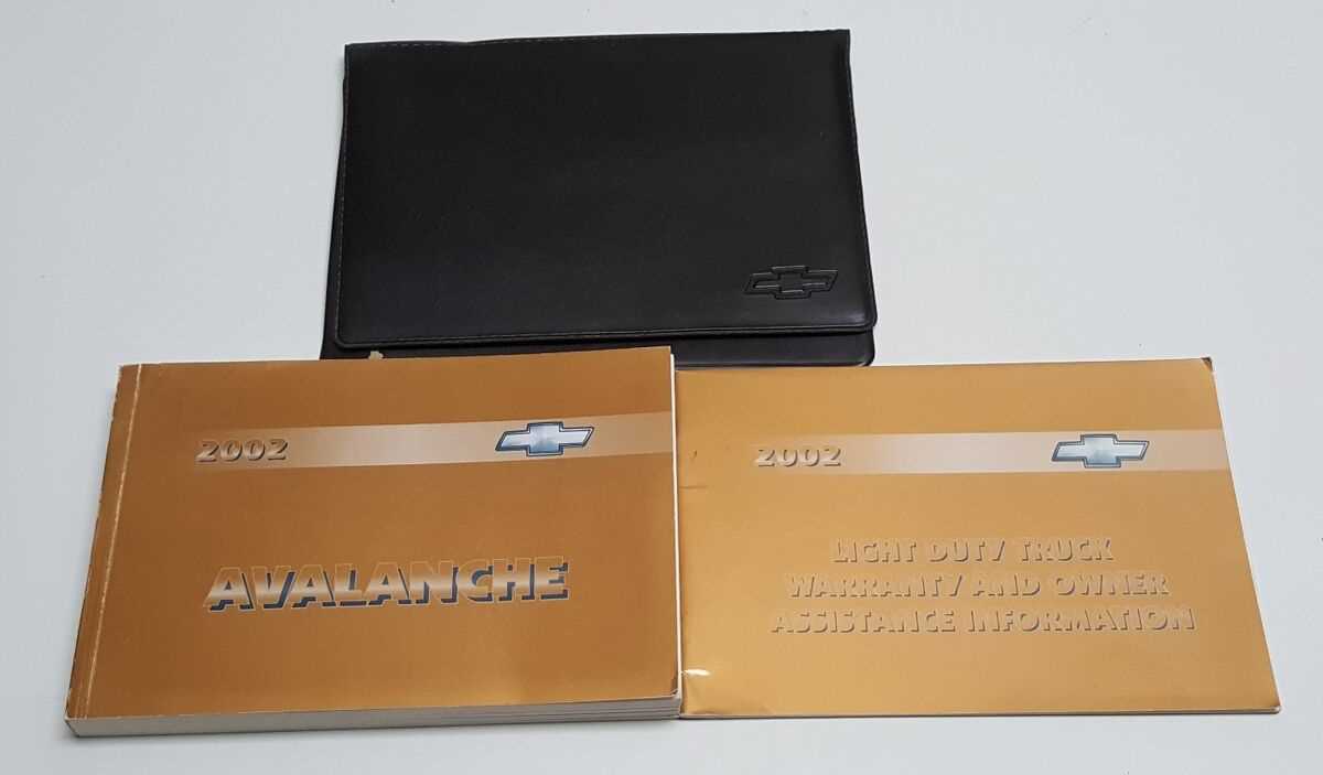 2002 chevrolet avalanche owners manual