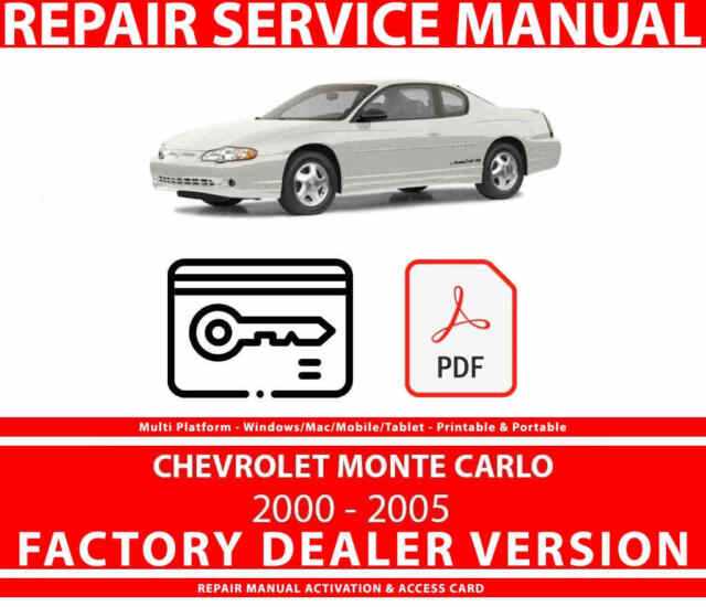 2002 monte carlo ss owners manual