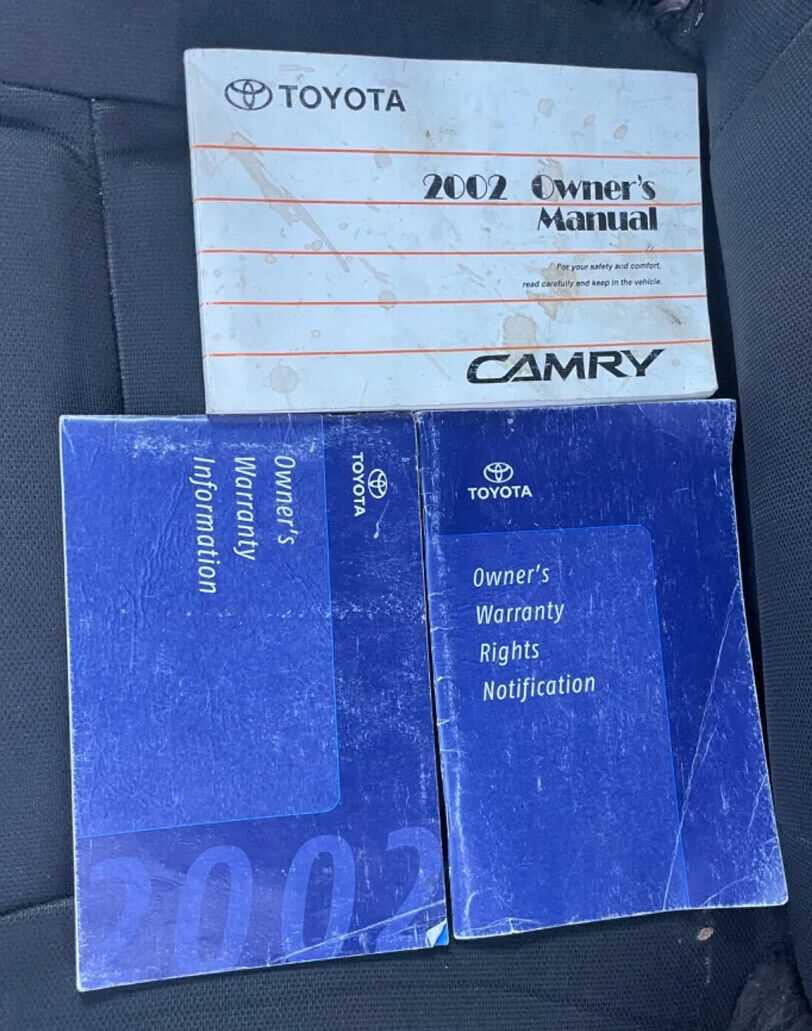 2002 toyota camry owners manual