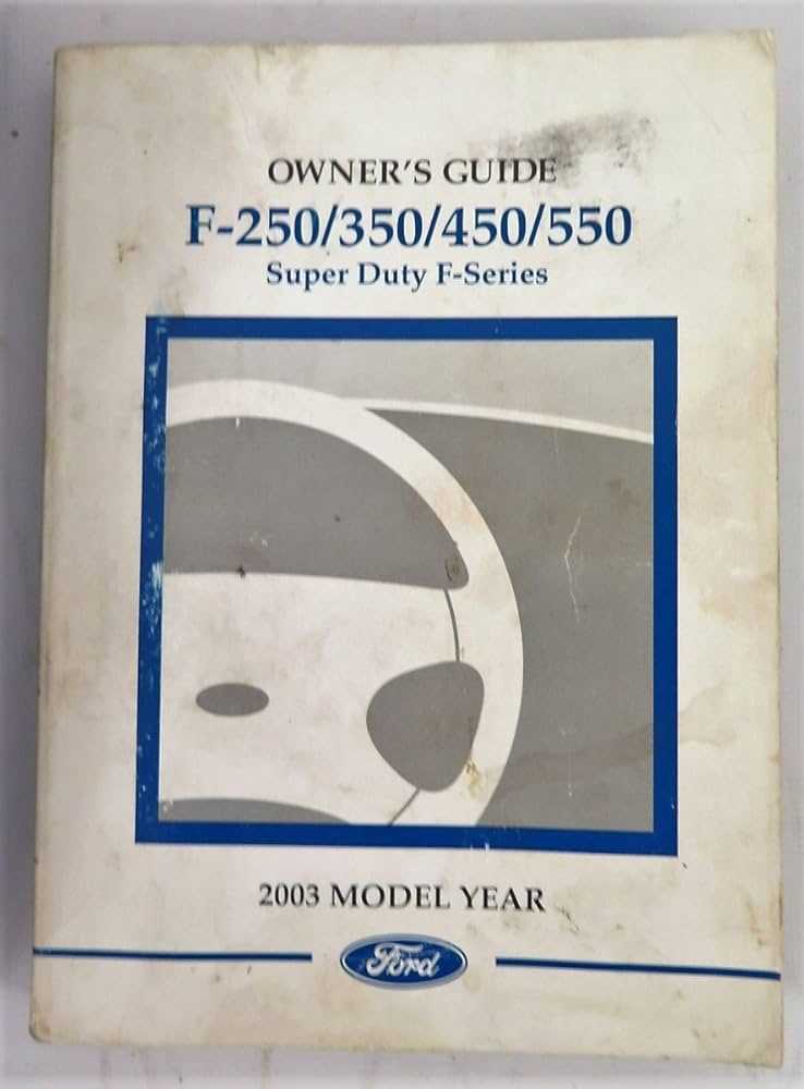 2003 f250 owners manual