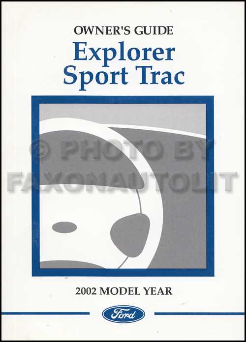 2003 ford explorer sport trac xlt owners manual