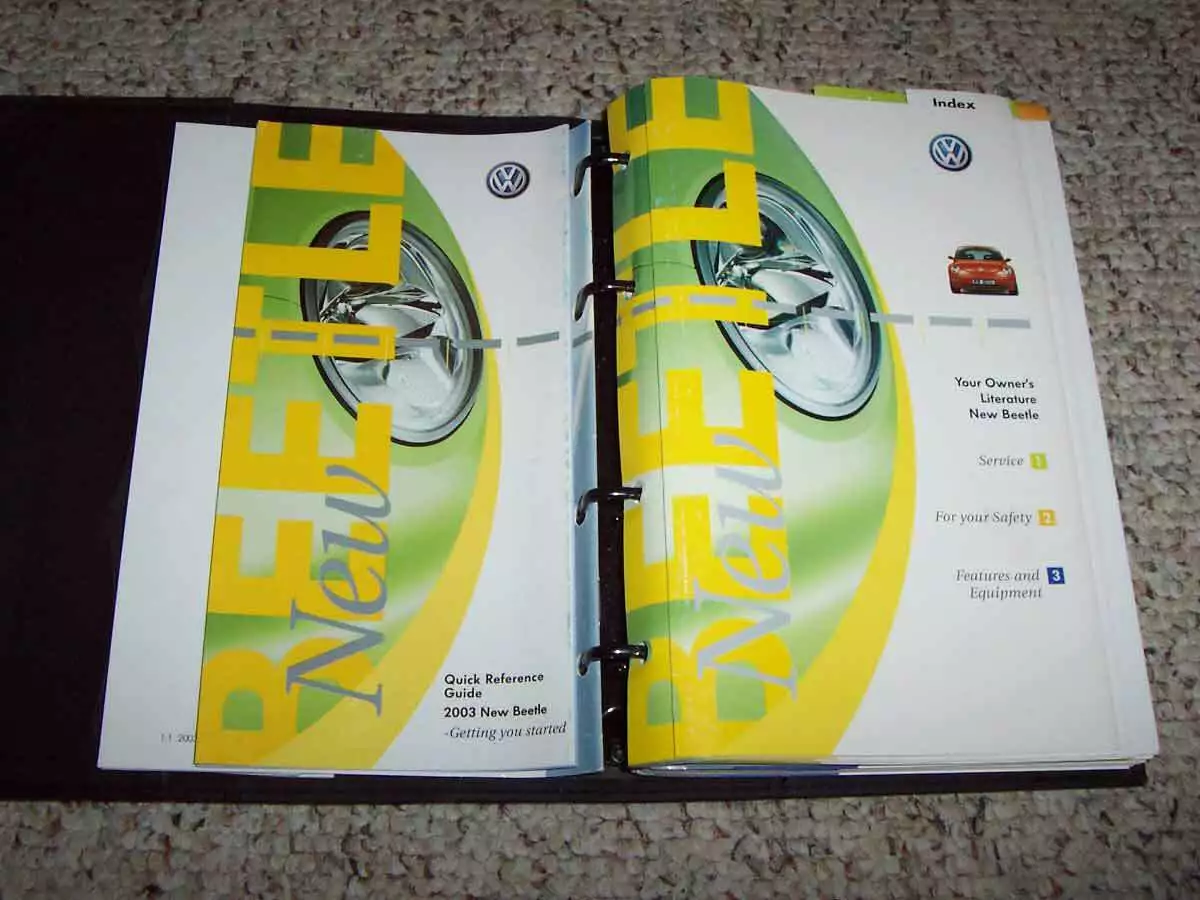 2003 vw beetle owners manual