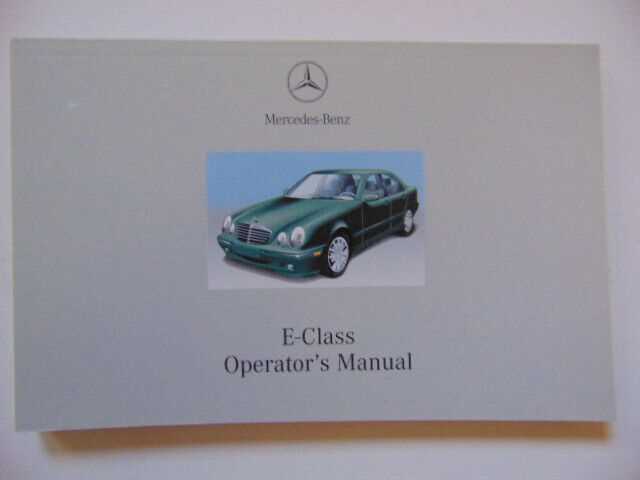 2003 e320 owners manual