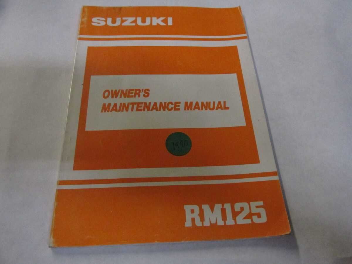 2003 rm 125 owners manual