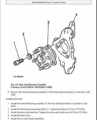 2004 chevrolet cavalier owners manual