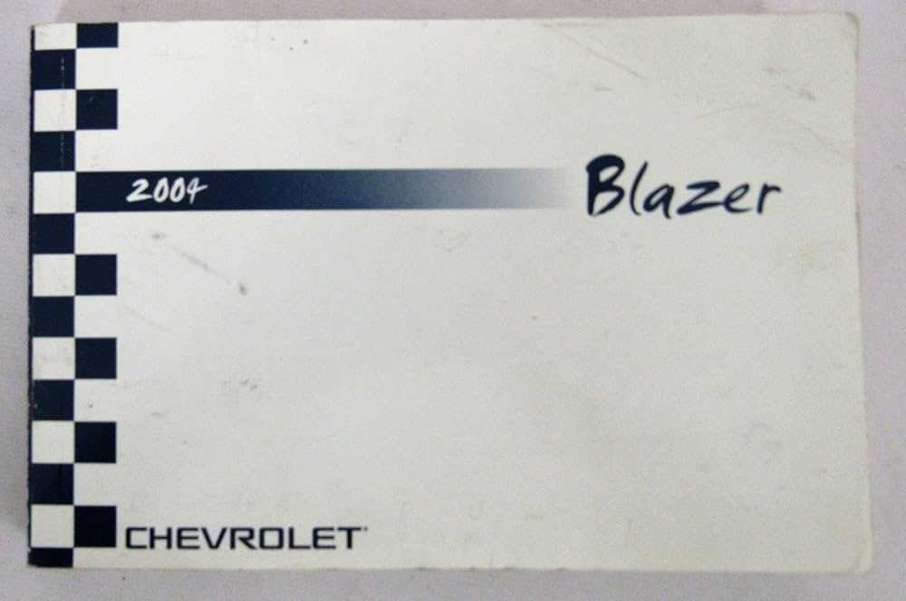 2004 chevy blazer owners manual