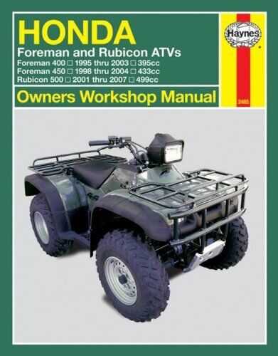 2004 honda rubicon owners manual