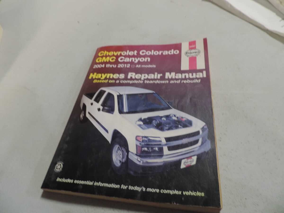 2004 chevy colorado owners manual