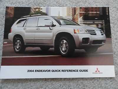 2004 mitsubishi endeavor owners manual