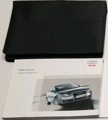 2005 audi a4 owners manual