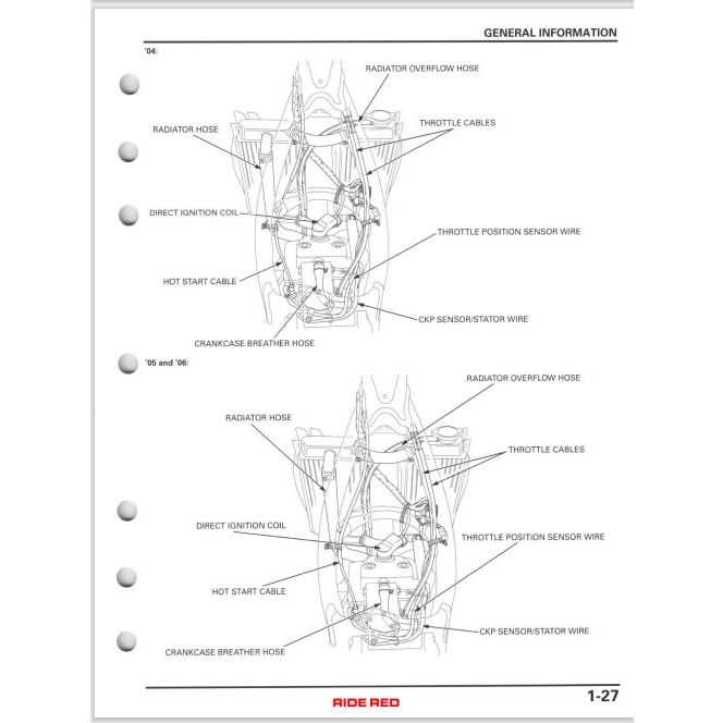 2005 crf250r owners manual