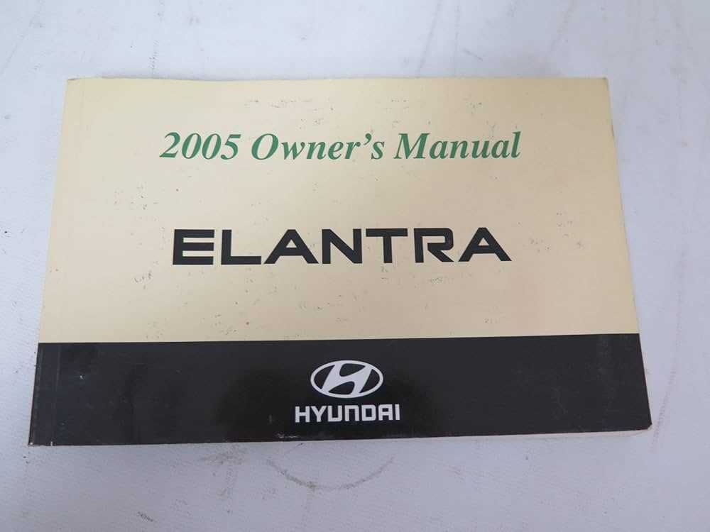 2005 hyundai elantra owners manual