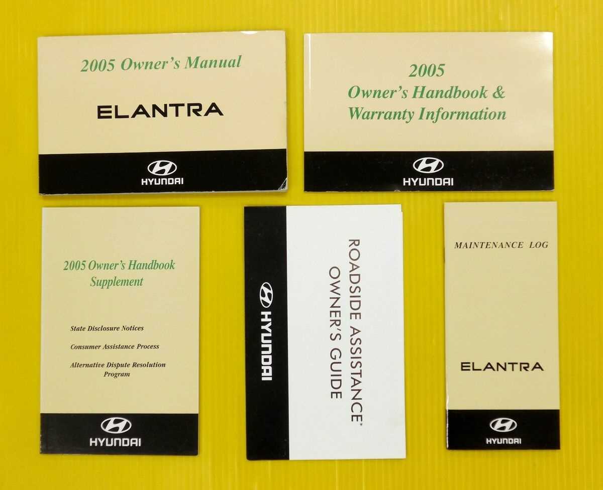 2005 hyundai elantra owners manual