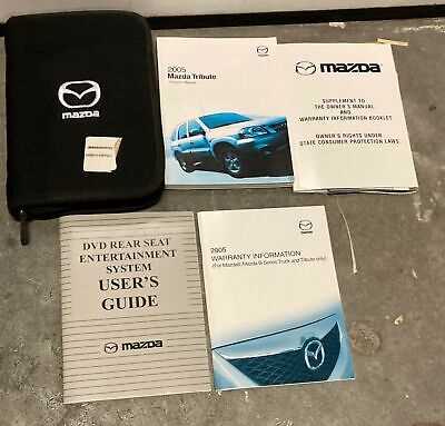 2005 mazda tribute owners manual