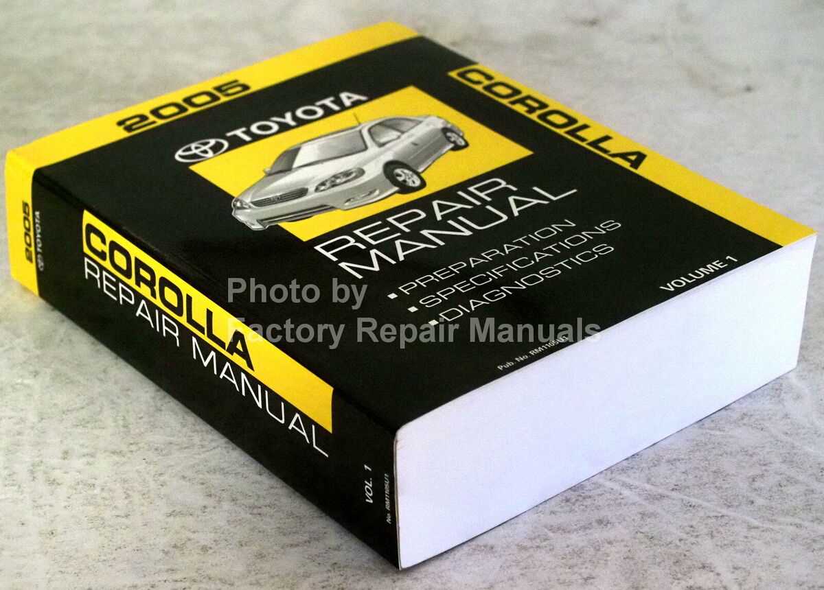 2005 toyota corolla ce owners manual