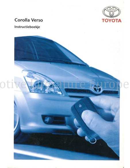 2005 toyota corolla owners manual