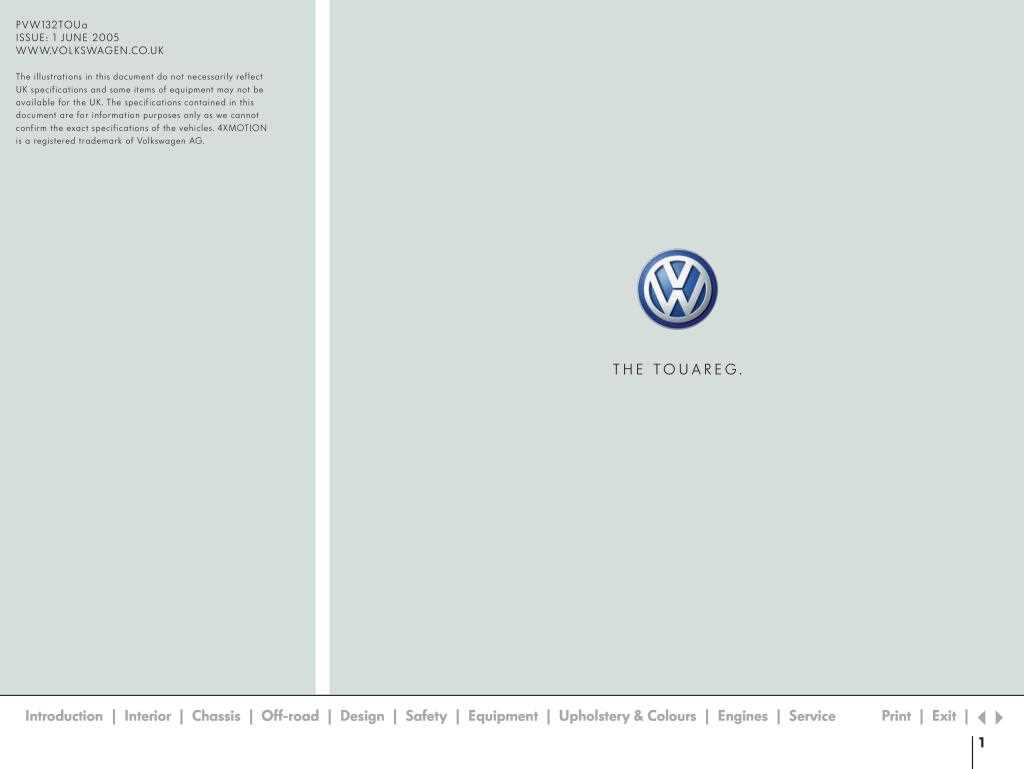 2005 vw touareg owners manual