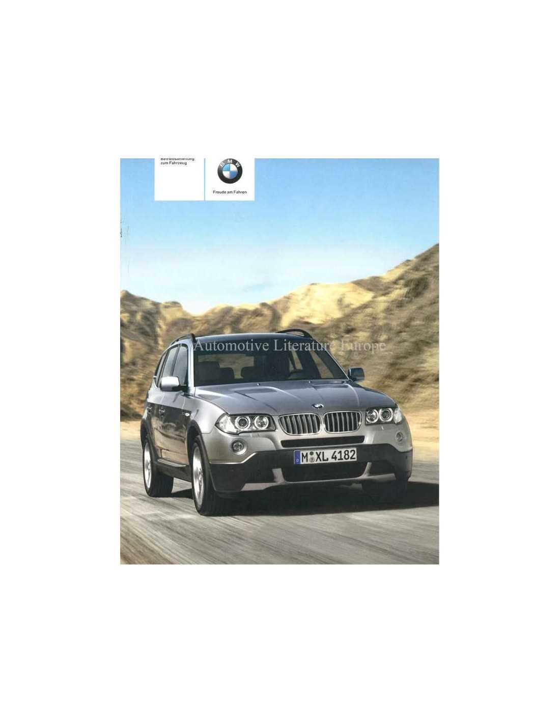 2005 bmw x3 owners manual