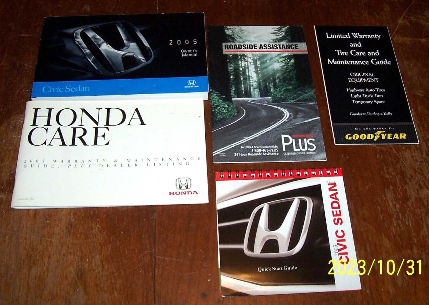 2005 honda civic owners manual