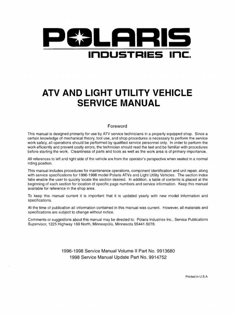 2005 polaris sportsman 400 owners manual