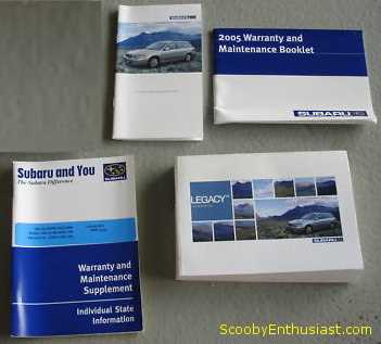 2005 subaru forester owners manual