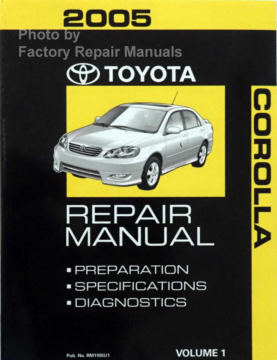 2005 toyota corolla ce owners manual