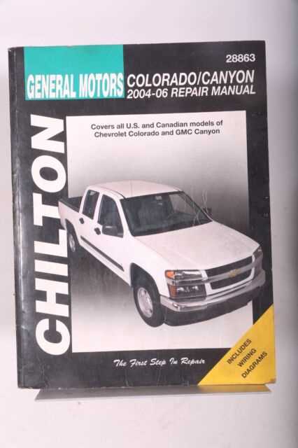 2006 chevrolet colorado owners manual