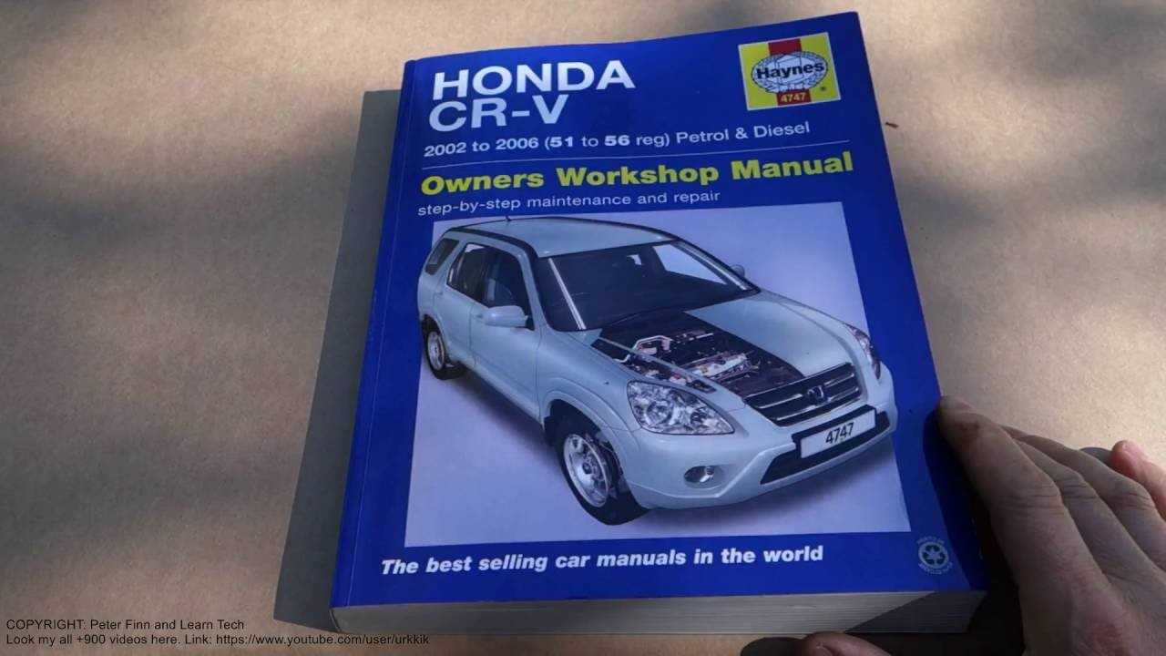 2006 cr v owners manual