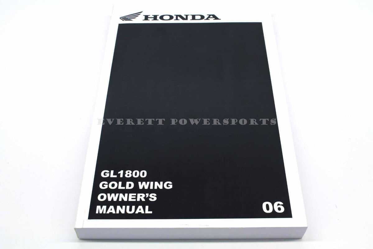 2006 honda goldwing owners manual