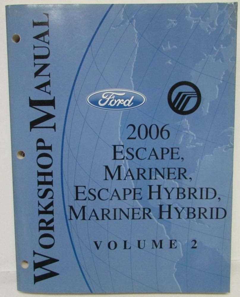 2006 mercury mariner owners manual