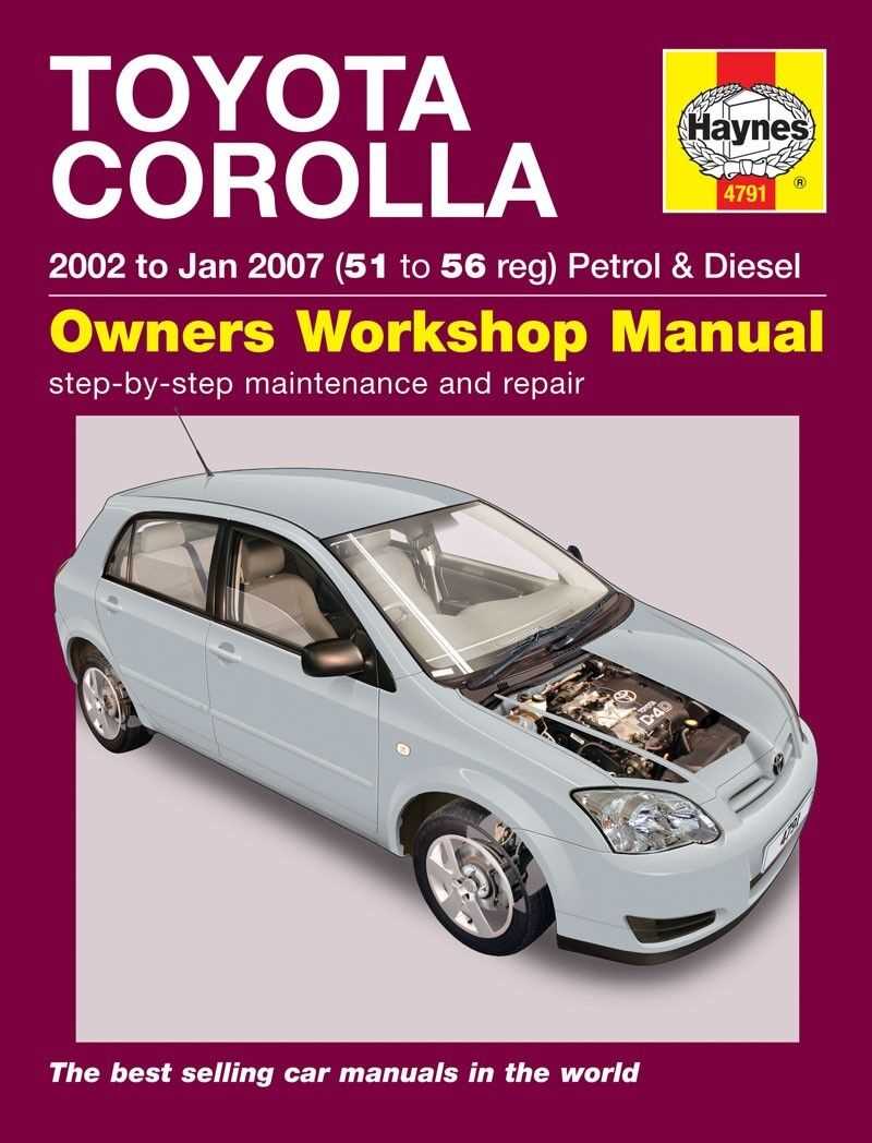 2006 toyota corolla s owners manual