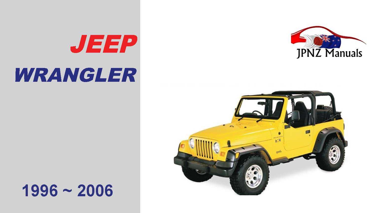 2006 wrangler owners manual