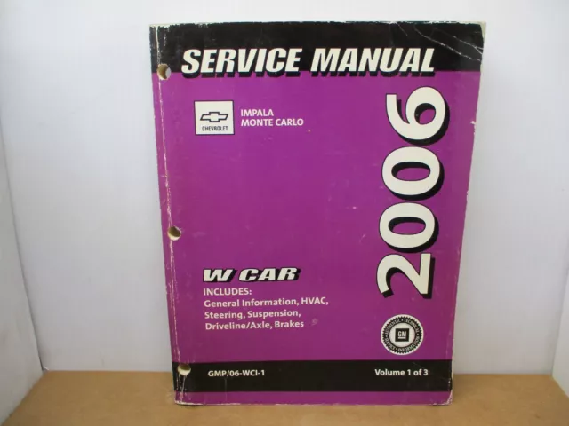 2006 chevy impala owners manual