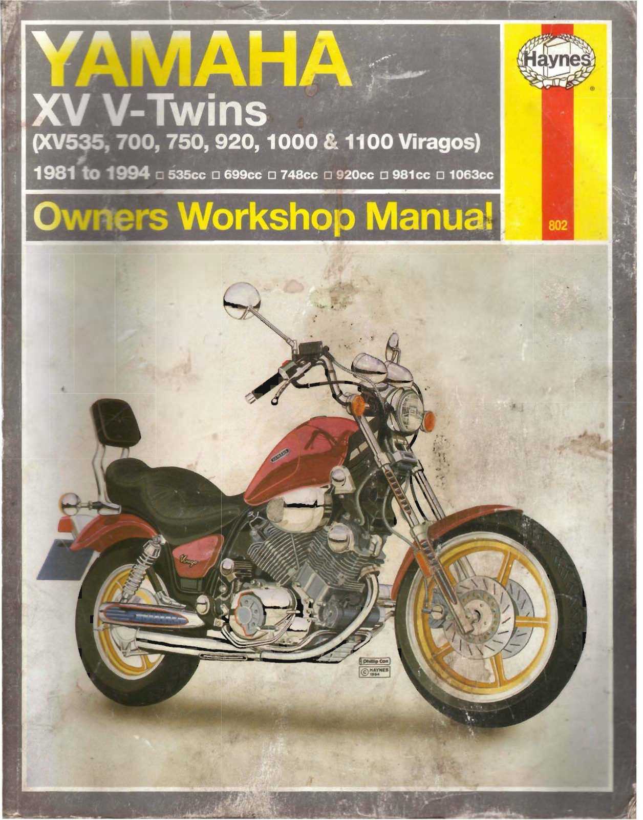 2006 yamaha virago 250 owners manual