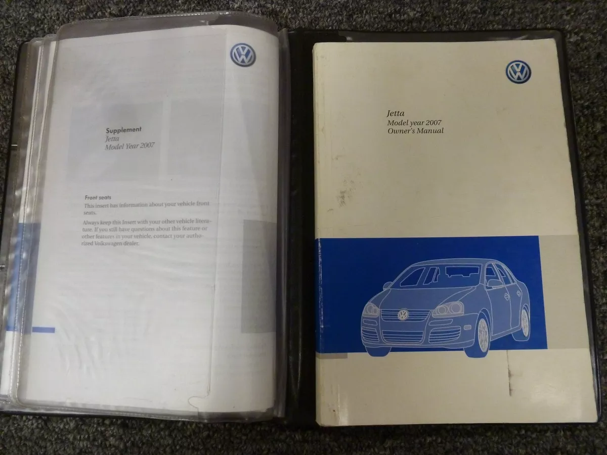 2007 vw jetta 2.5 owners manual