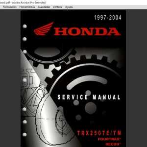 2007 honda trx250ex owners manual