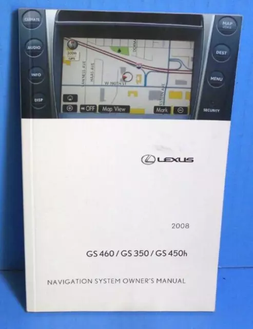 2008 lexus gs 350 owners manual